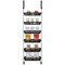 Smart Design 6-Tier Over The Door Pantry Organizer with 6 Full Baskets - Black